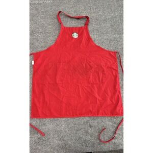 Starbucks Unisex Red Holiday Barista Apron 2-Pocket Siren Logo Size M